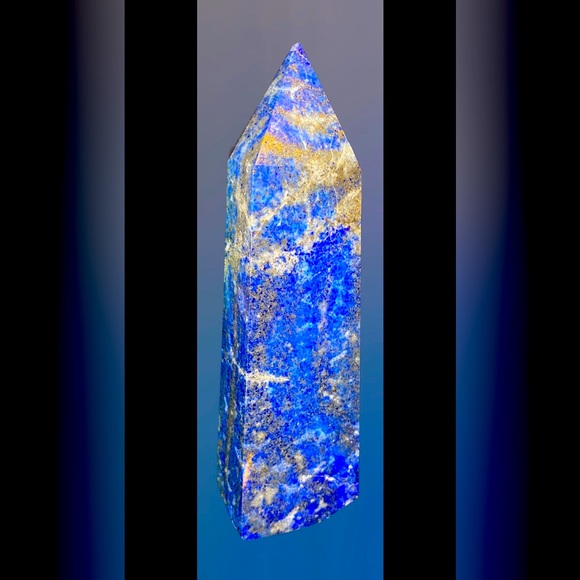 Vintage Other - Lapis Lazuli Tower . 6in x 5.75in .